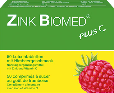 Zink Biomed® plus C mit Himbeergeschmack